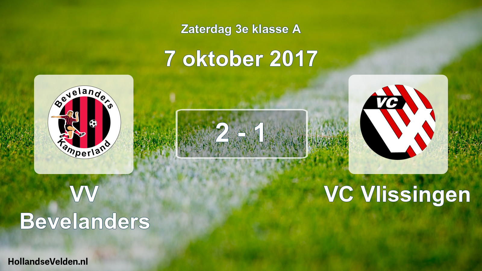 Total number of matches played: VV Bevelanders - VC Vlissingen 2 - 1 (7 October 2017)