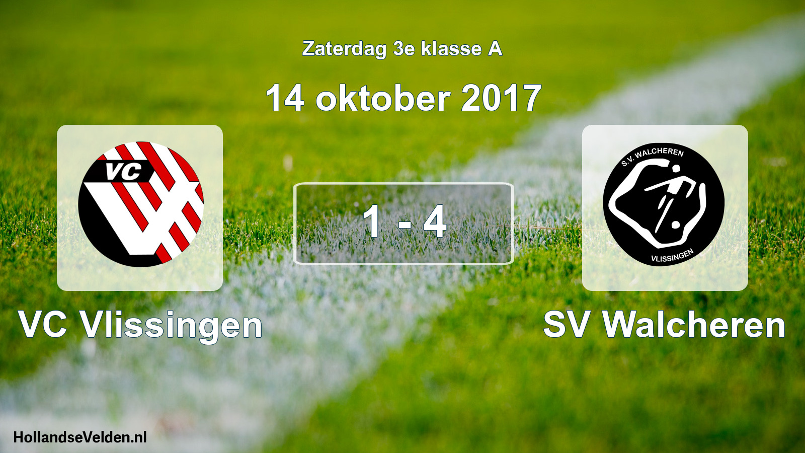 Total number of matches played: VC Vlissingen - SV Walcheren 1 - 4 (14 October 2017)