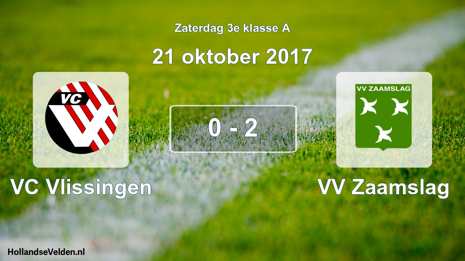 Total number of matches played: VC Vlissingen - VV Zaamslag 0 - 2 (21 October 2017)