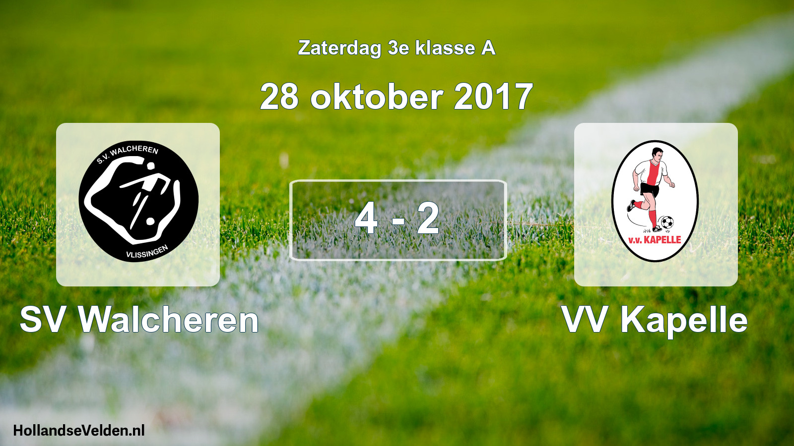 Total number of matches played: SV Walcheren - VV Kapelle 4 - 2 (28 October 2017)