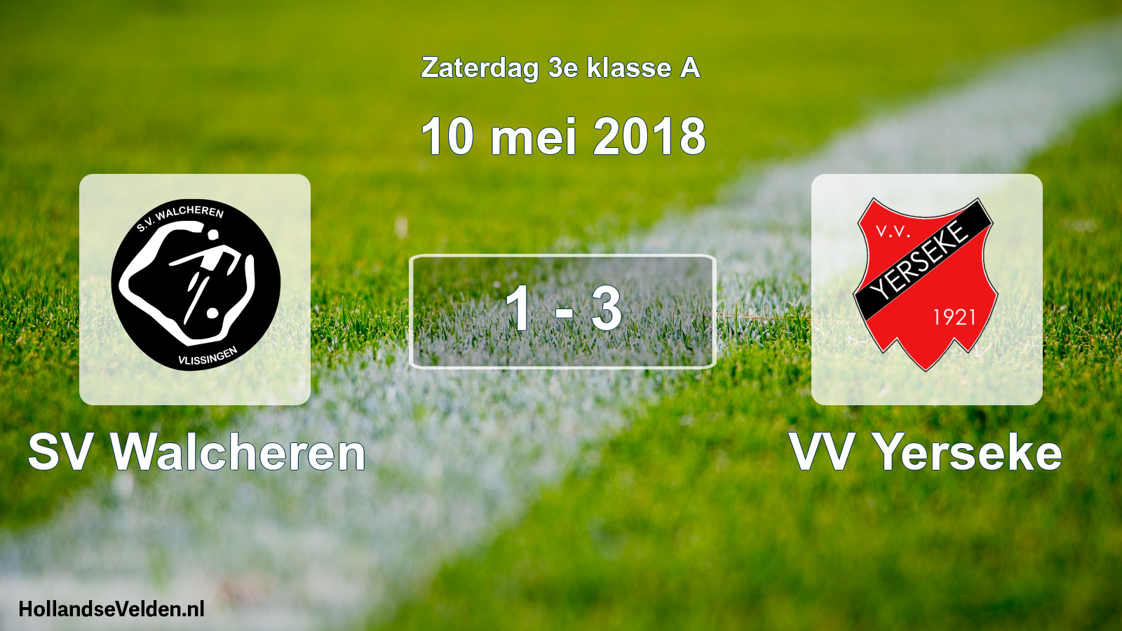 Total number of matches played: SV Walcheren - VV Yerseke 1 - 3 (10 May 2018)