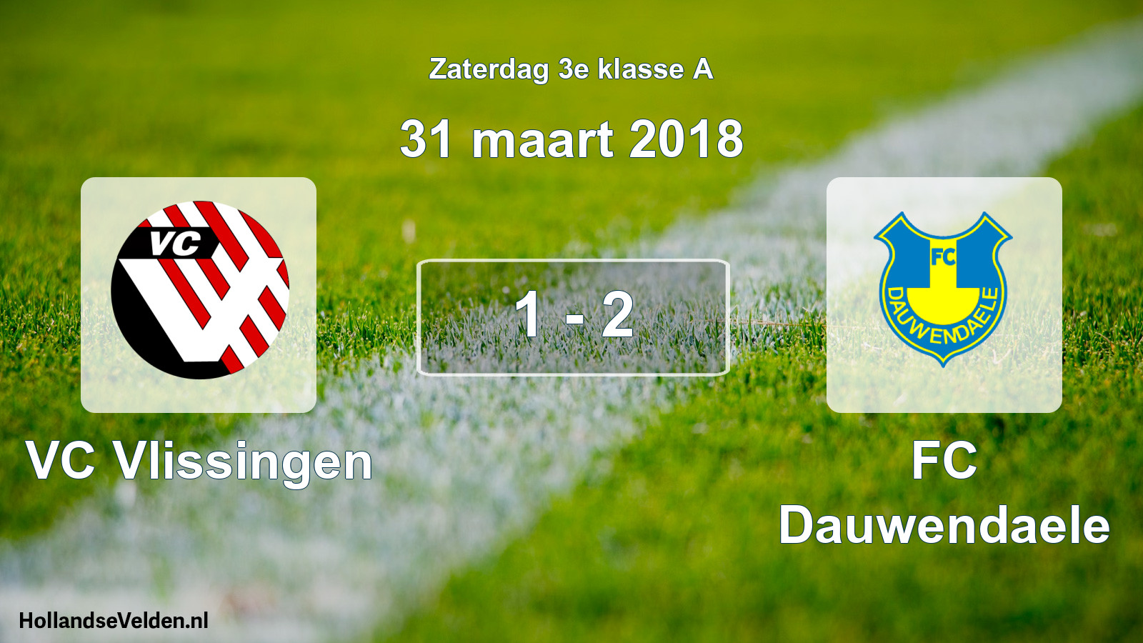 Total number of matches played: VC Vlissingen - FC Dauwendaele 1 - 2 (31 March 2018)