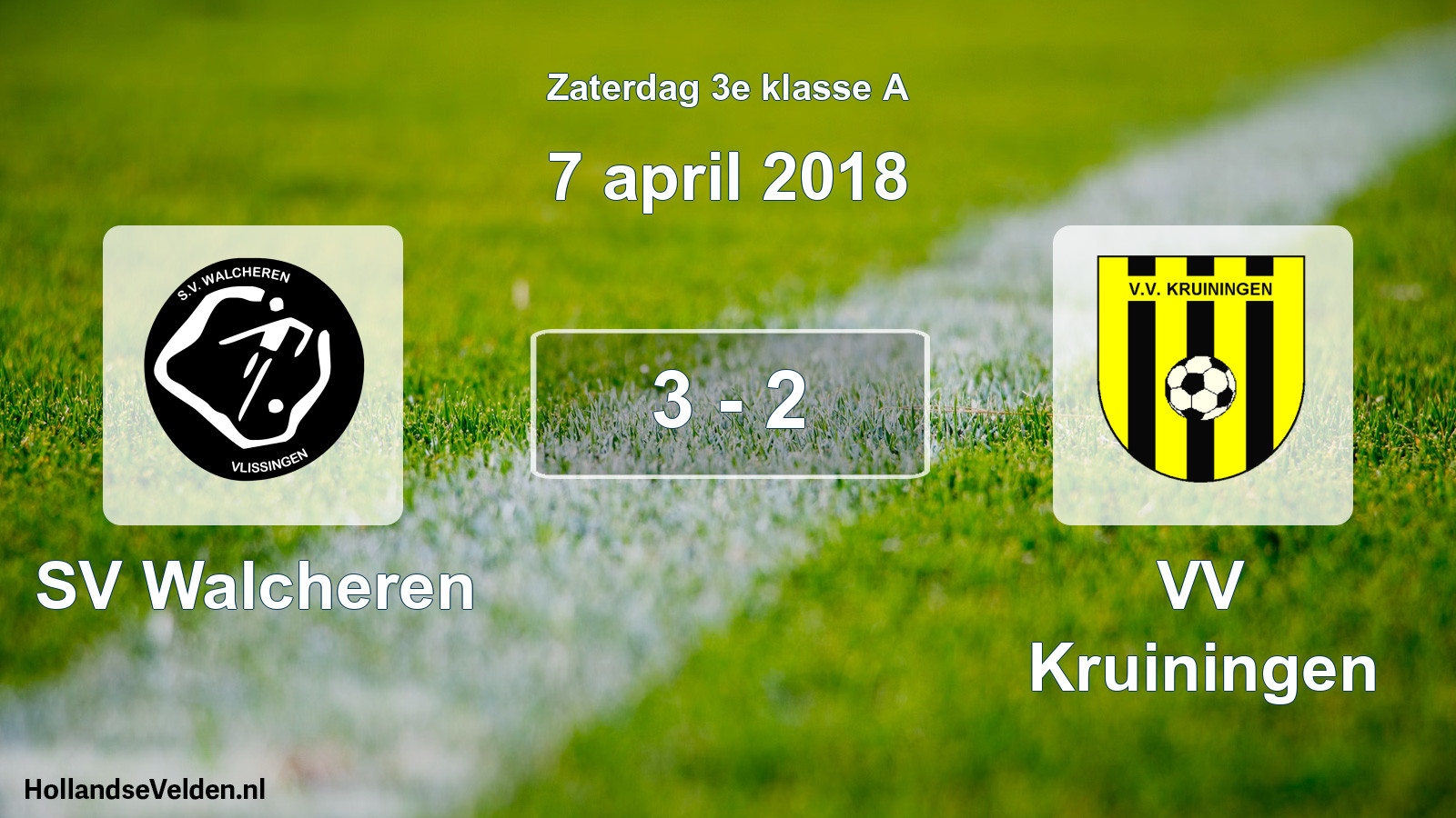 Total number of matches played: SV Walcheren - VV Kruiningen 3 - 2 (7 April 2018)