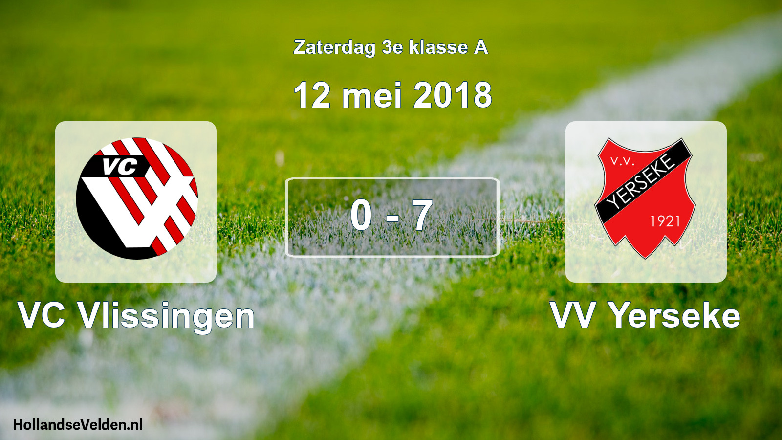 Total number of matches played: VC Vlissingen - VV Yerseke 0 - 7 (12 May 2018)