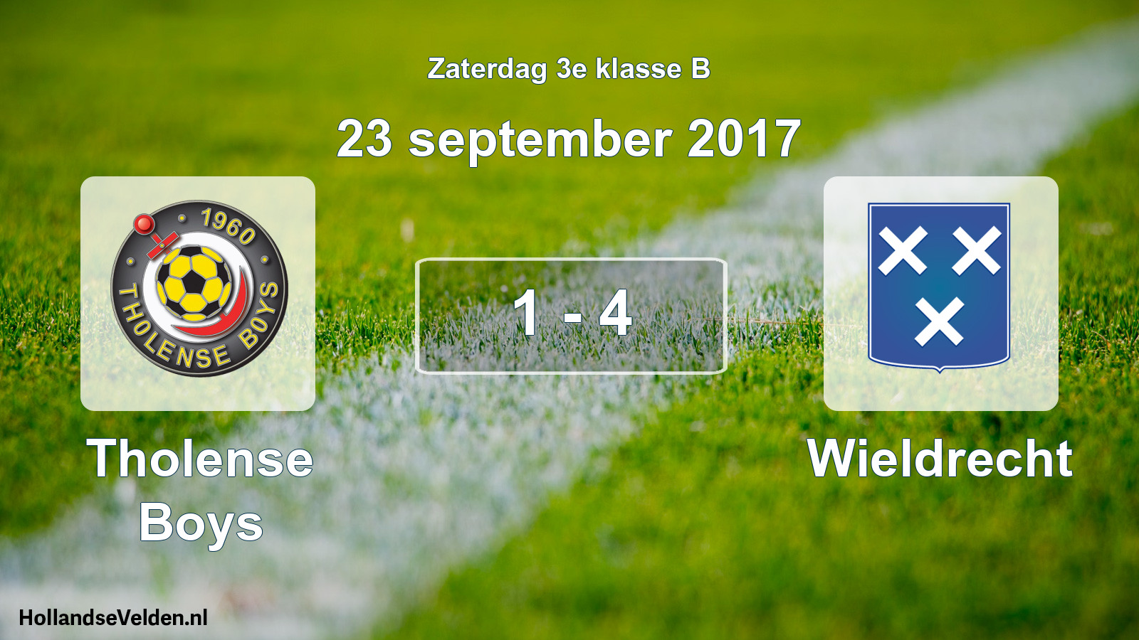 Total number of matches played: Tholense Boys - Wieldrecht 1 - 4 (23 September 2017)