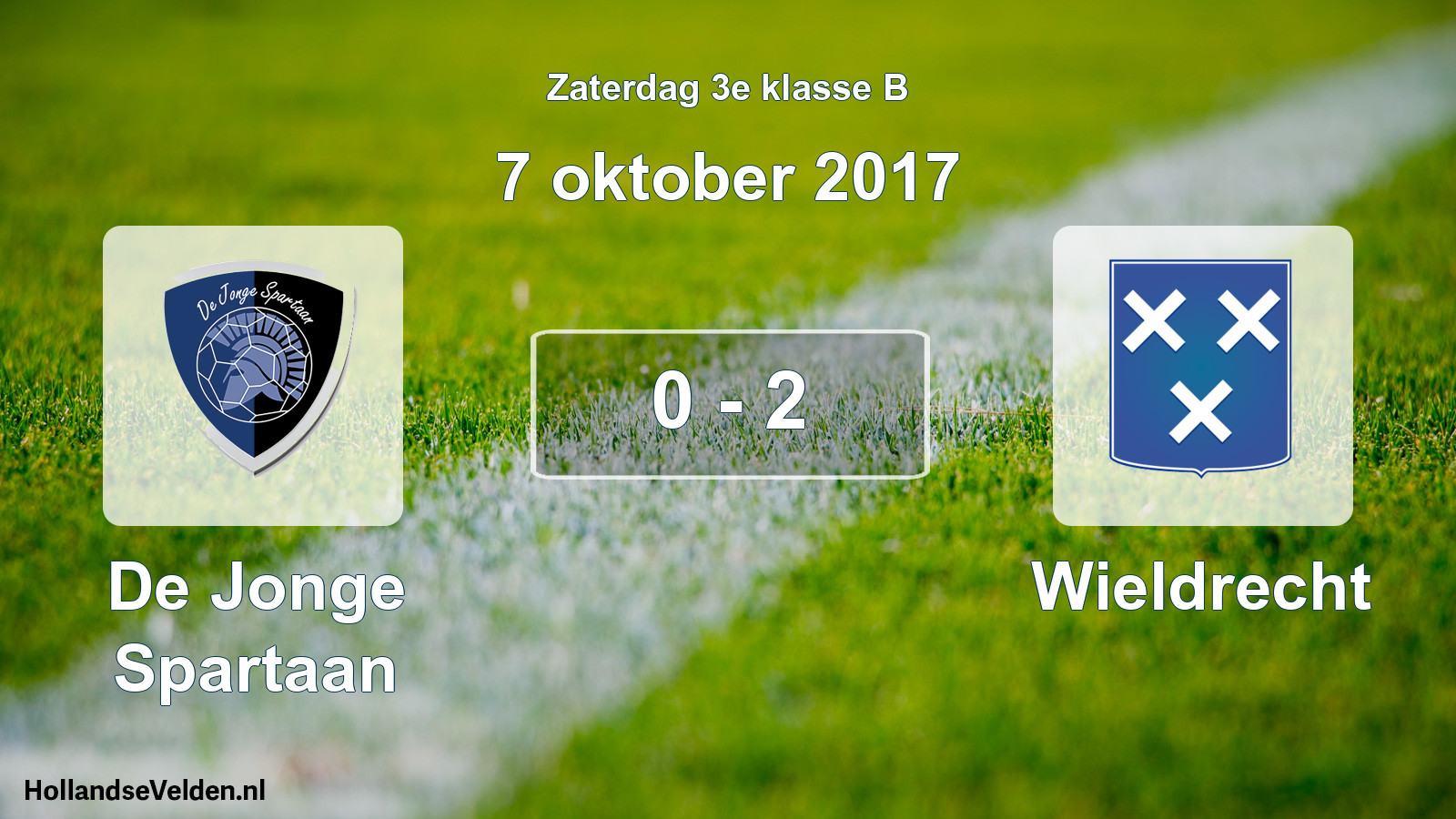 Total number of matches played: De Jonge Spartaan - Wieldrecht 0 - 2 (7 October 2017)