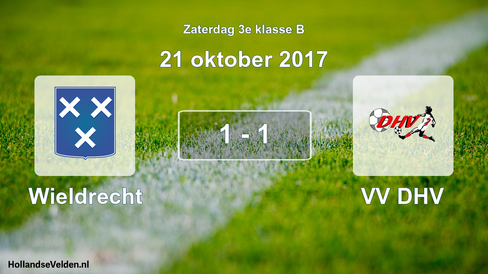Total number of matches played: Wieldrecht - VV DHV 1 - 1 (21 October 2017)