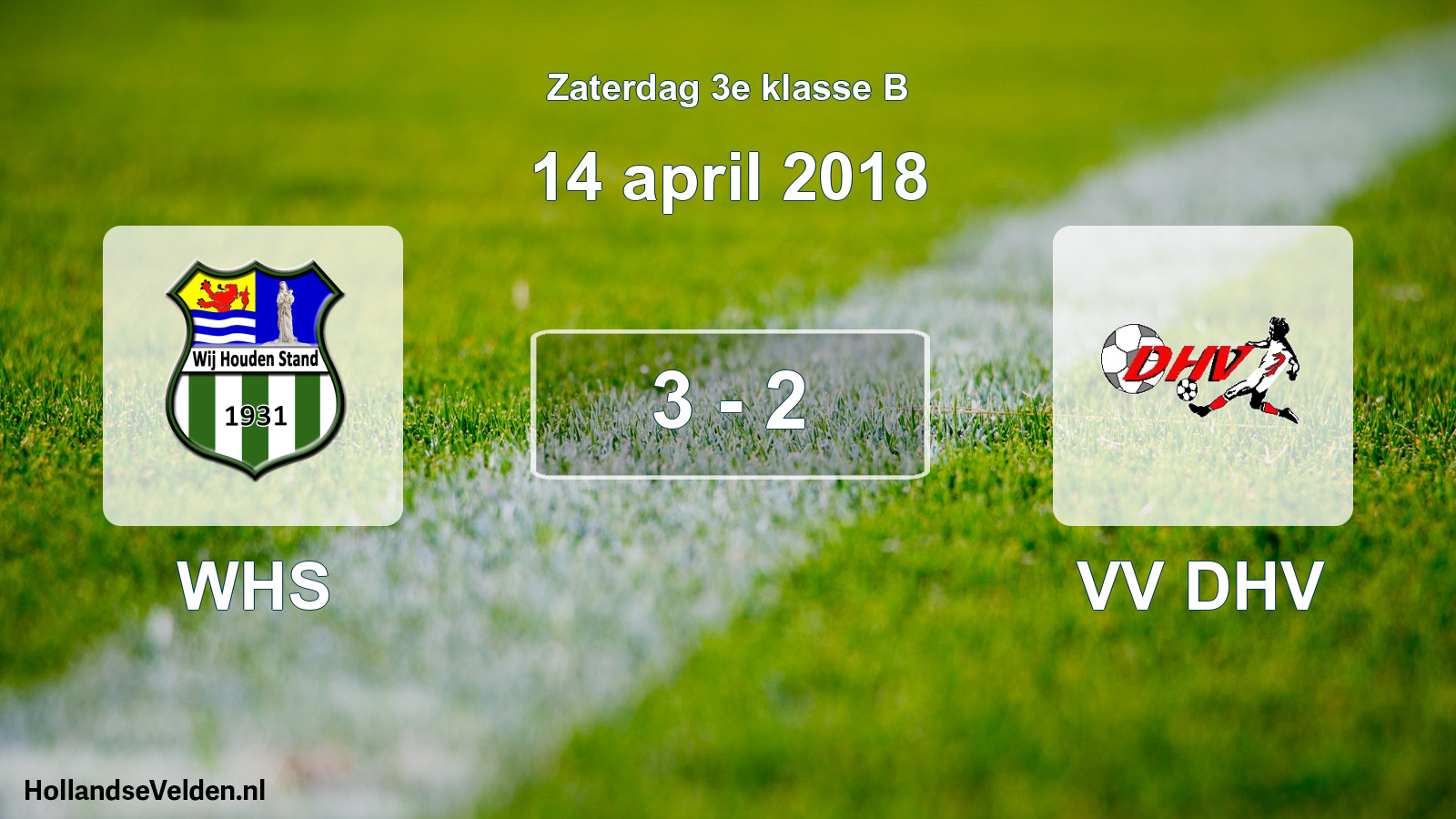 Total number of matches played: WHS - VV DHV 3 - 2 (14 April 2018)