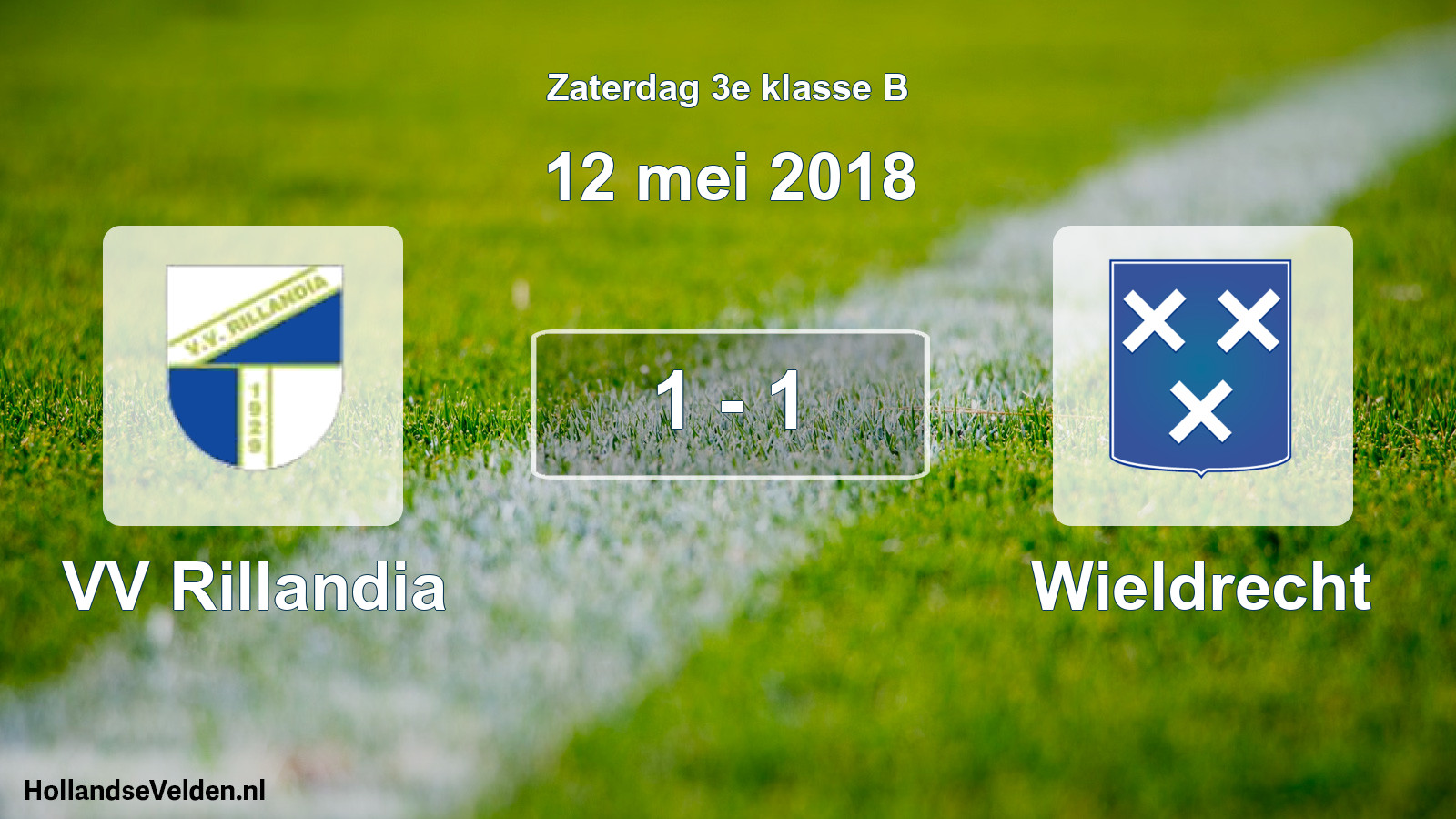 Total number of matches played: VV Rillandia - Wieldrecht 1 - 1 (12 May 2018)