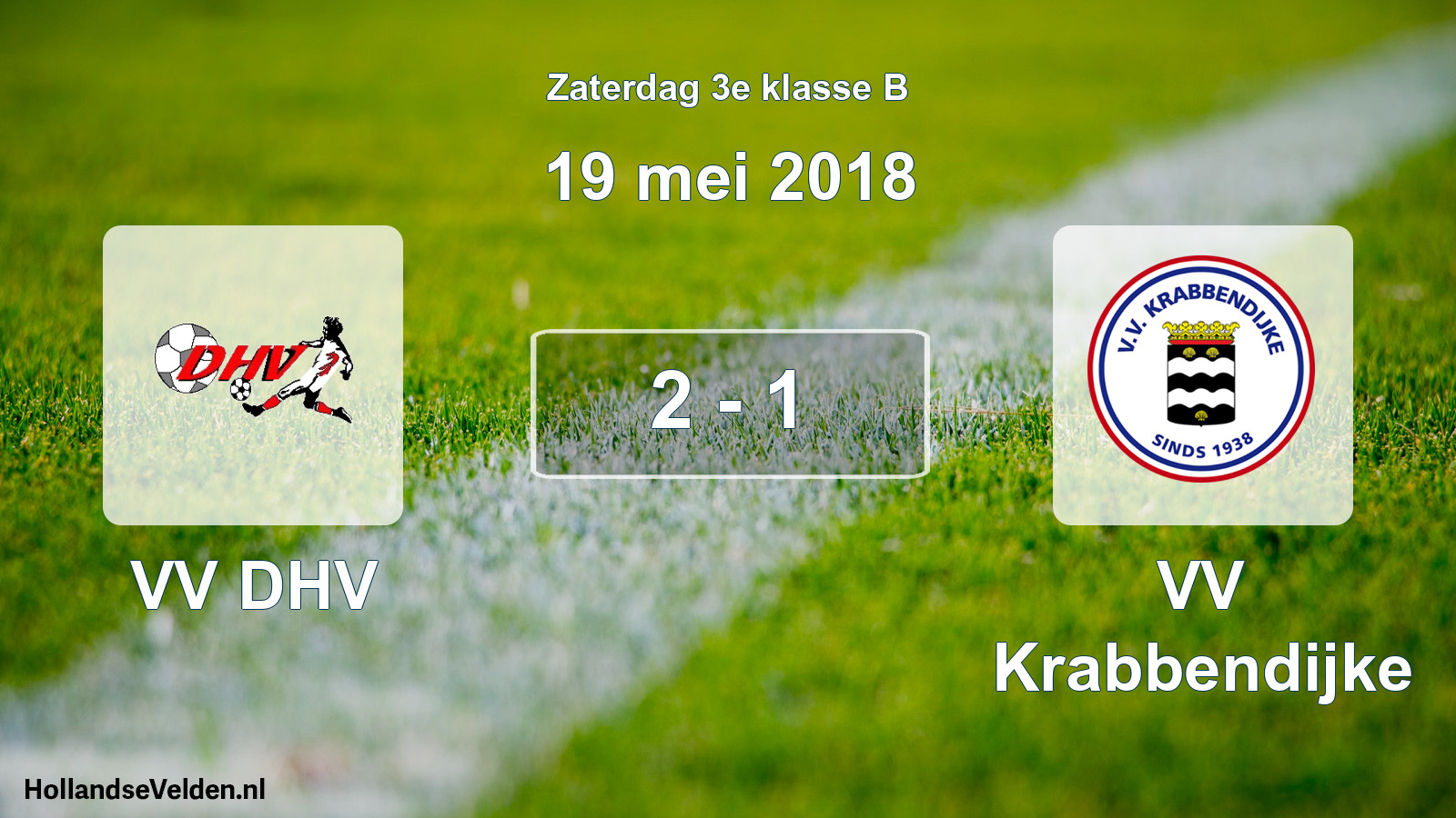 Total number of matches played: VV DHV - VV Krabbendijke 2 - 1 (19 May 2018)