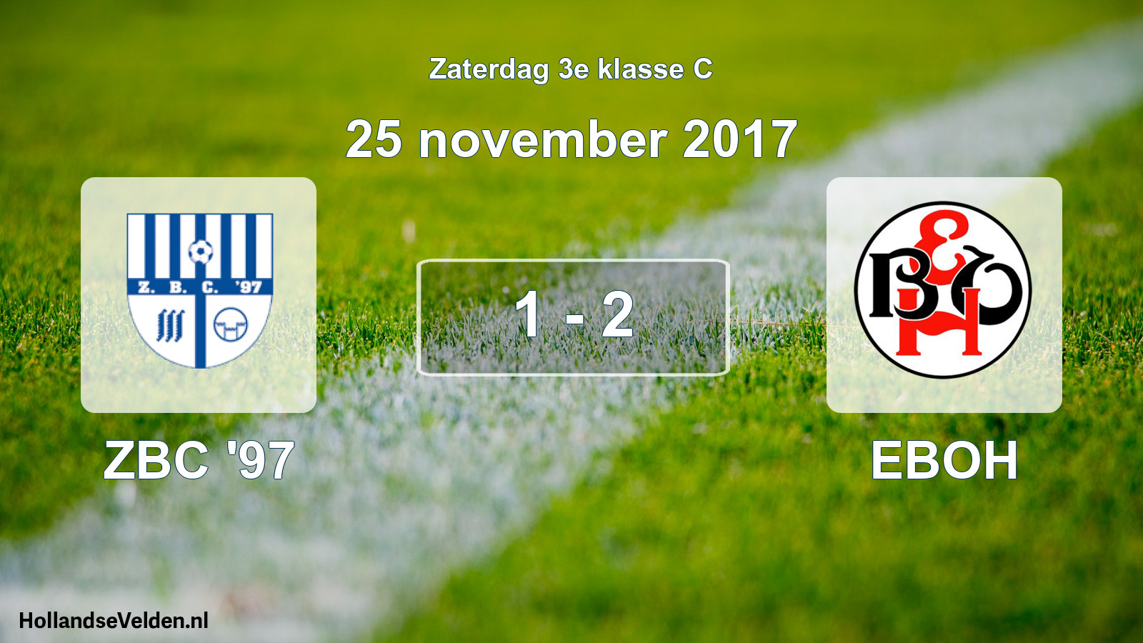 Total number of matches played: ZBC '97 - EBOH 1 - 2 (25 November 2017)