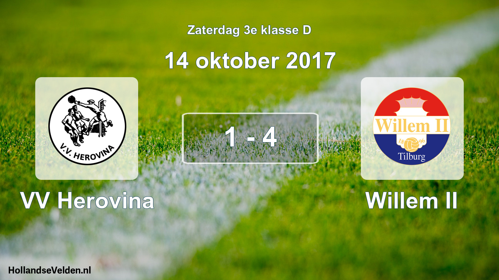 Total number of matches played: VV Herovina - Willem II 1 - 4 (14 October 2017)