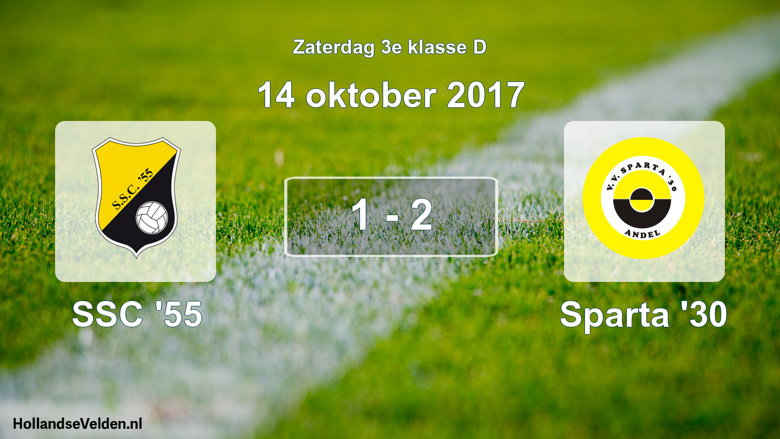 Total number of matches played: SSC '55 - Sparta '30 1 - 2 (14 October 2017)