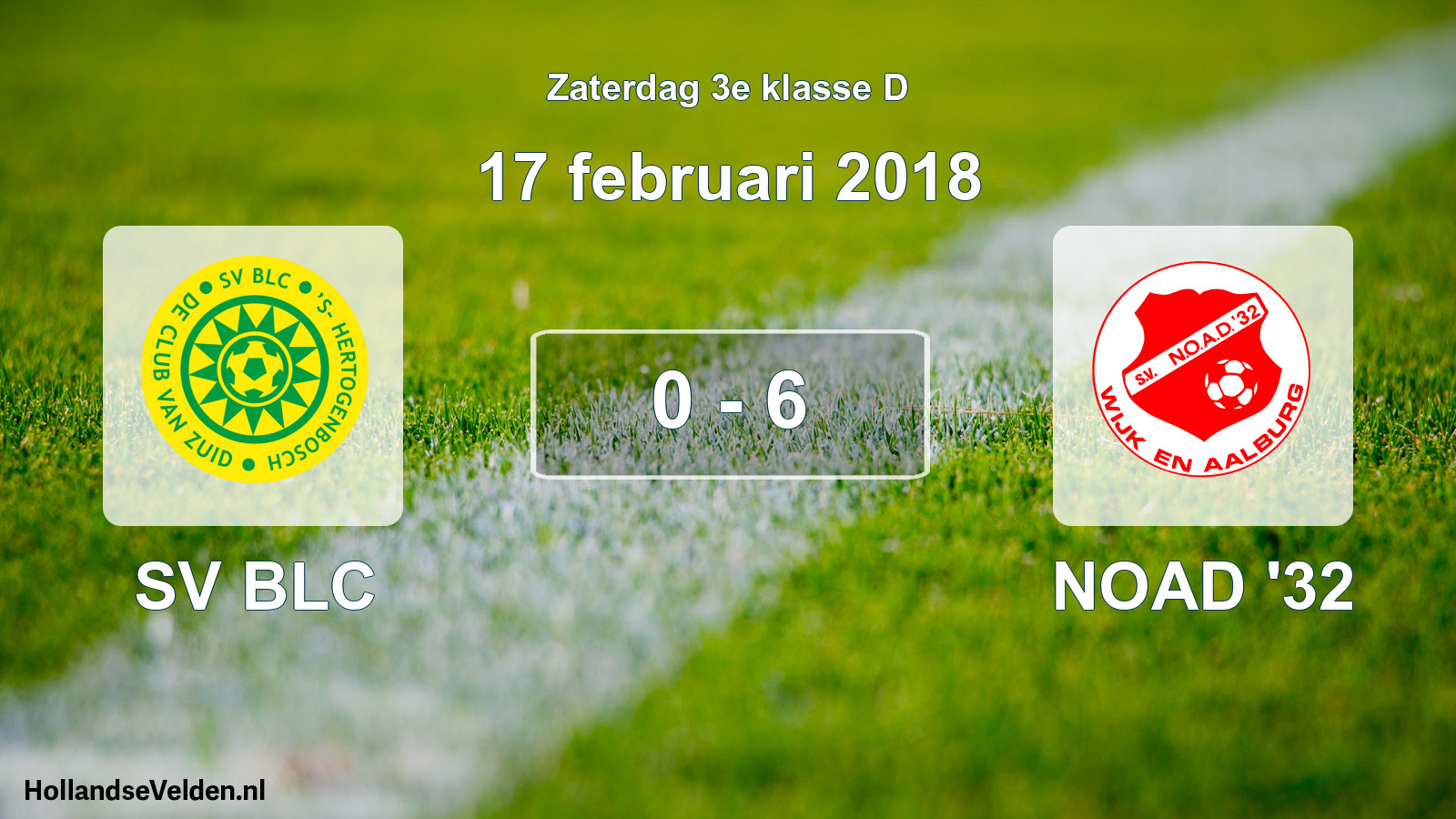 Total number of matches played: SV BLC - NOAD '32 0 - 6 (17 February 2018)