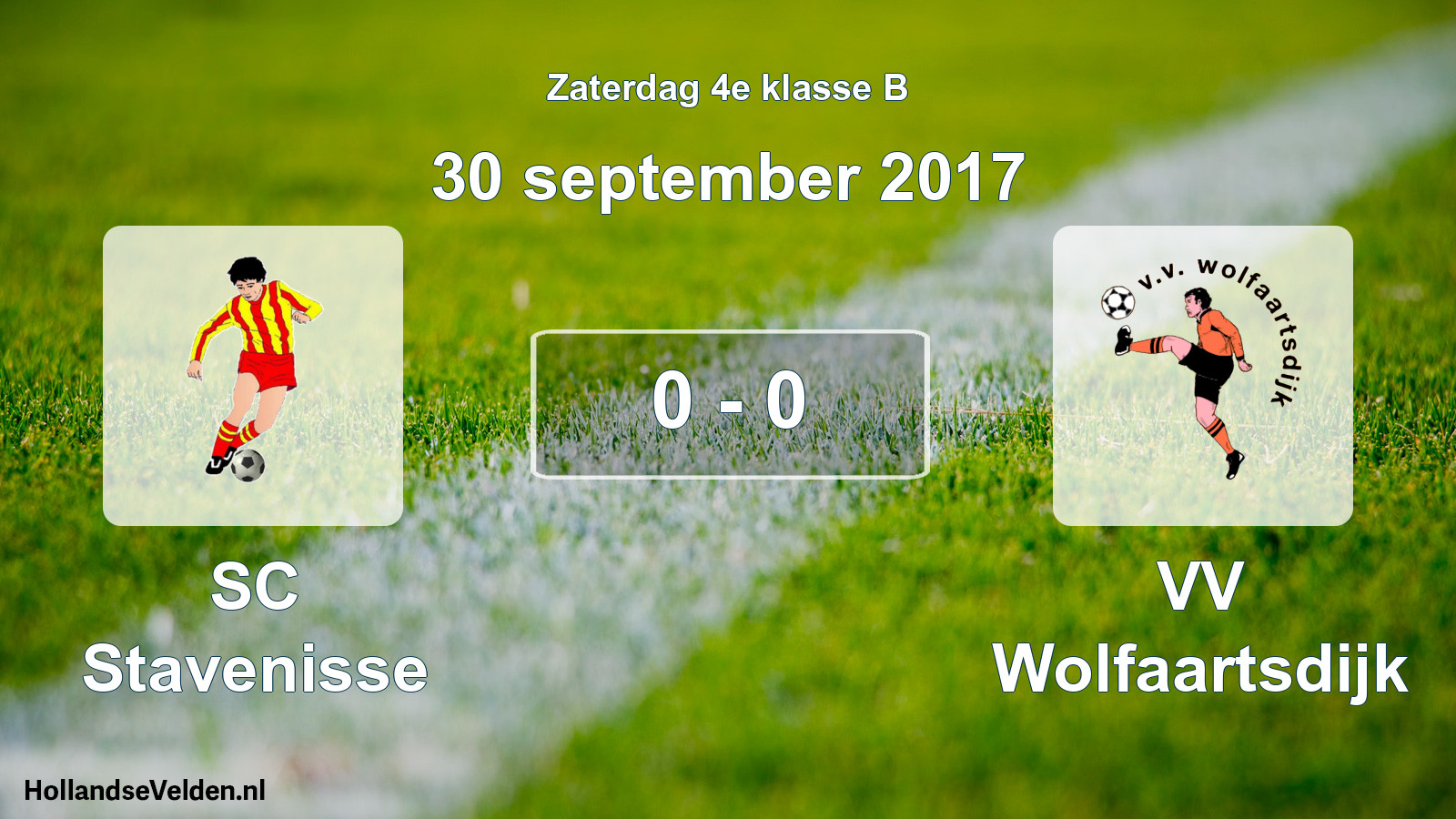 Total number of matches played: SC Stavenisse - VV Wolfaartsdijk 0 - 0 (30 September 2017)