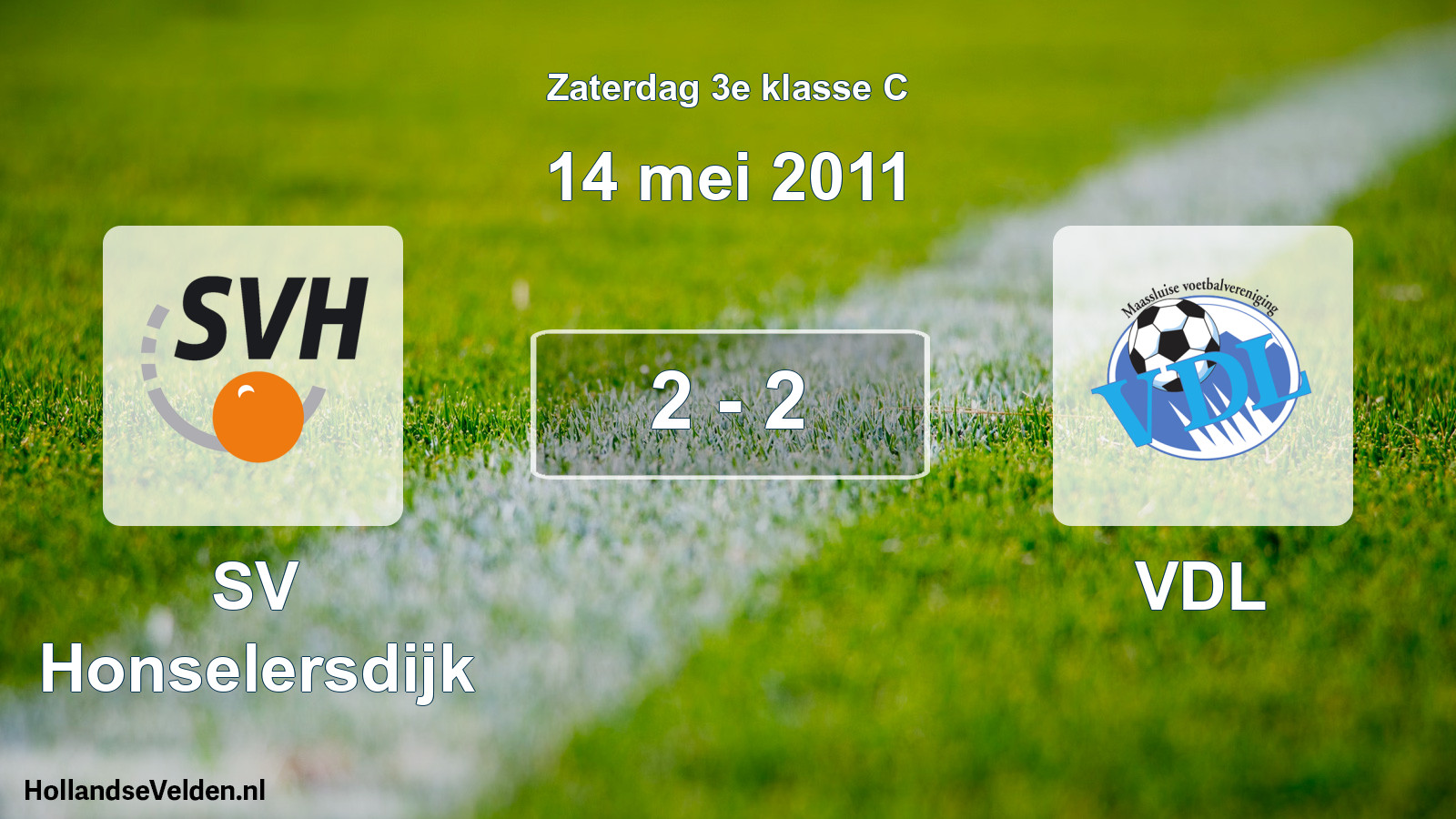 Total number of matches played: SV Honselersdijk - VDL 2 - 2 (14 May 2011)