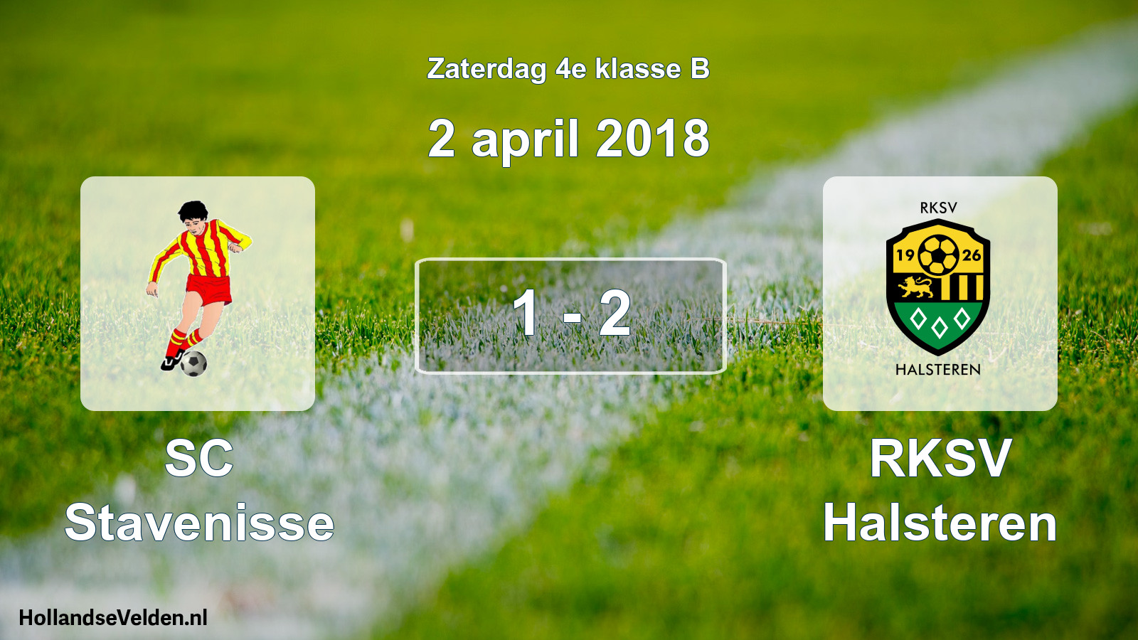 Total number of matches played: SC Stavenisse - RKSV Halsteren 1 - 2 (2 April 2018)