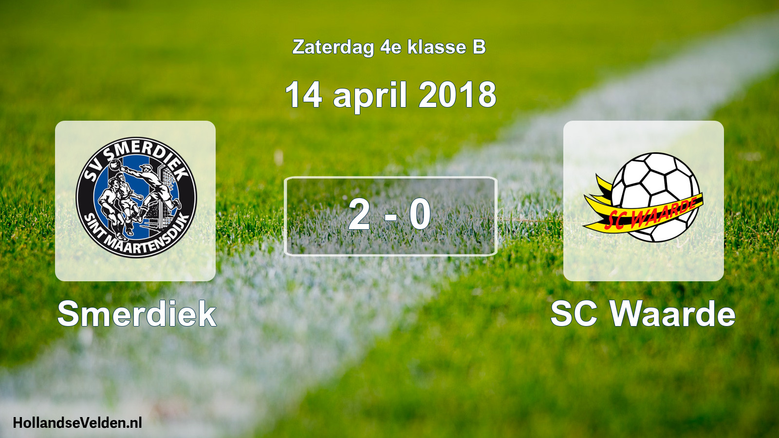Total number of matches played: Smerdiek - SC Waarde 2 - 0 (14 April 2018)