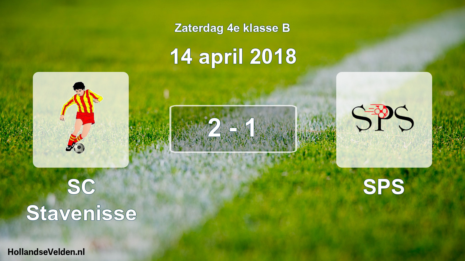 Total number of matches played: SC Stavenisse - SPS 2 - 1 (14 April 2018)