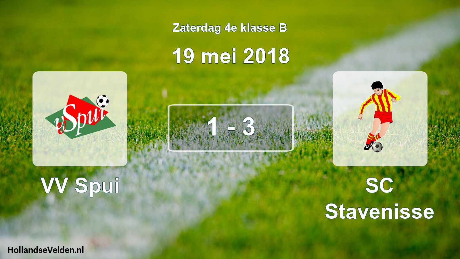 Total number of matches played: VV Spui - SC Stavenisse 1 - 3 (19 May 2018)