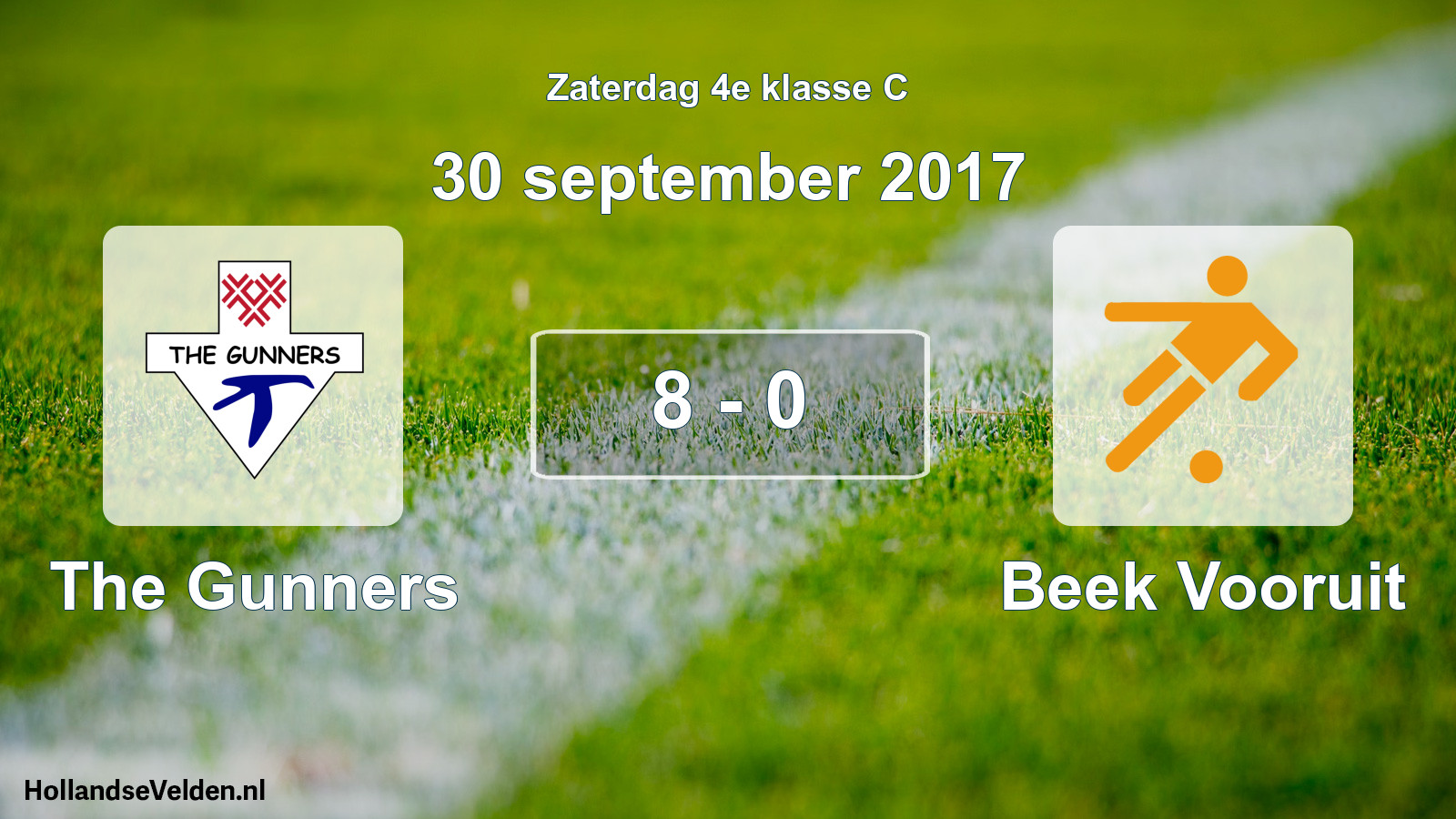 Total number of matches played: The Gunners - Beek Vooruit 8 - 0 (30 September 2017)
