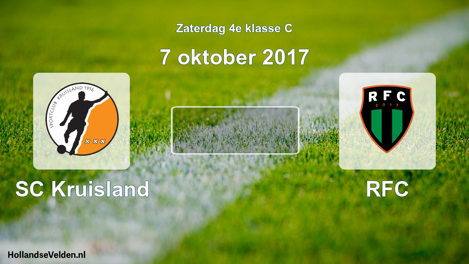 Scheduled Match: SC Kruisland - RFC (7 October 2017)