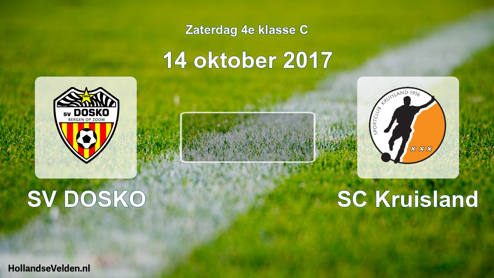 Scheduled Match: SV DOSKO - SC Kruisland (14 October 2017)