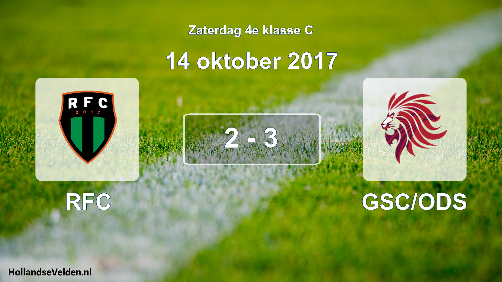 Total number of matches played: RFC - GSC/ODS 2 - 3 (14 October 2017)
