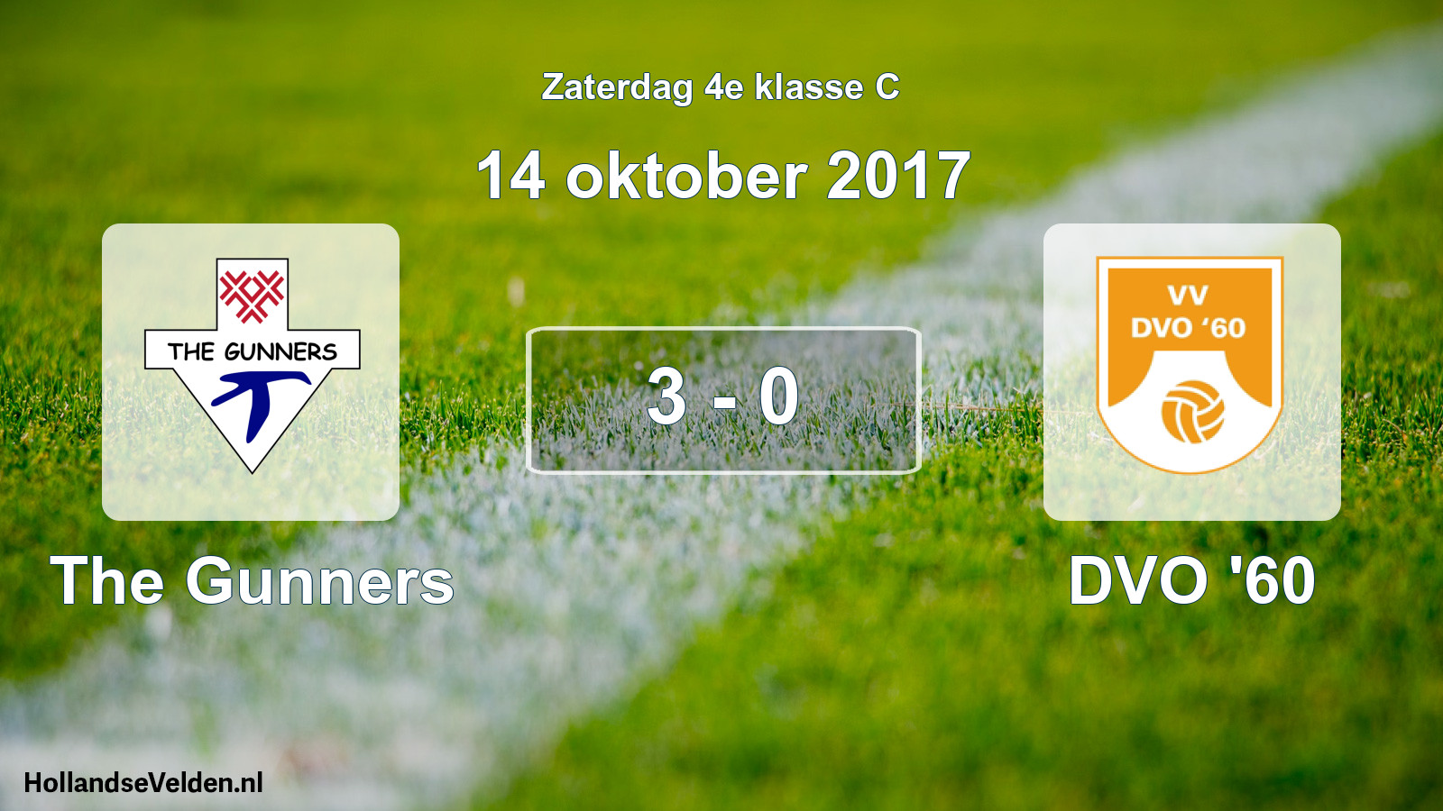 Total number of matches played: The Gunners - DVO '60 3 - 0 (14 October 2017)