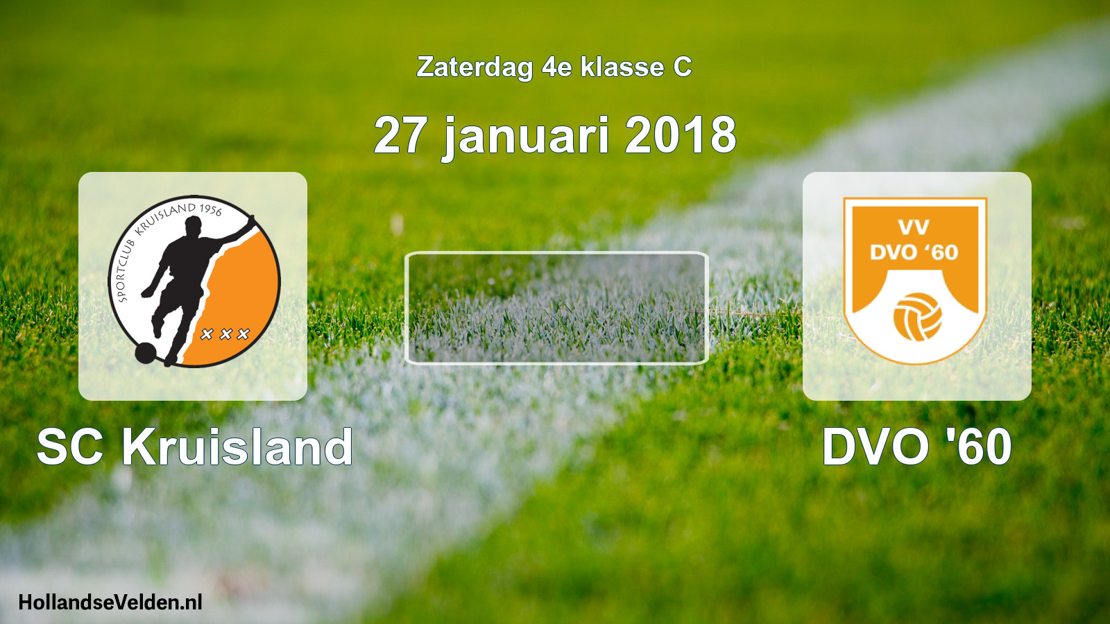 Scheduled Match: SC Kruisland - DVO '60 (27 January 2018)