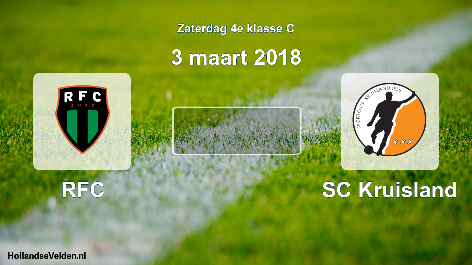 Scheduled Match: RFC - SC Kruisland (3 March 2018)