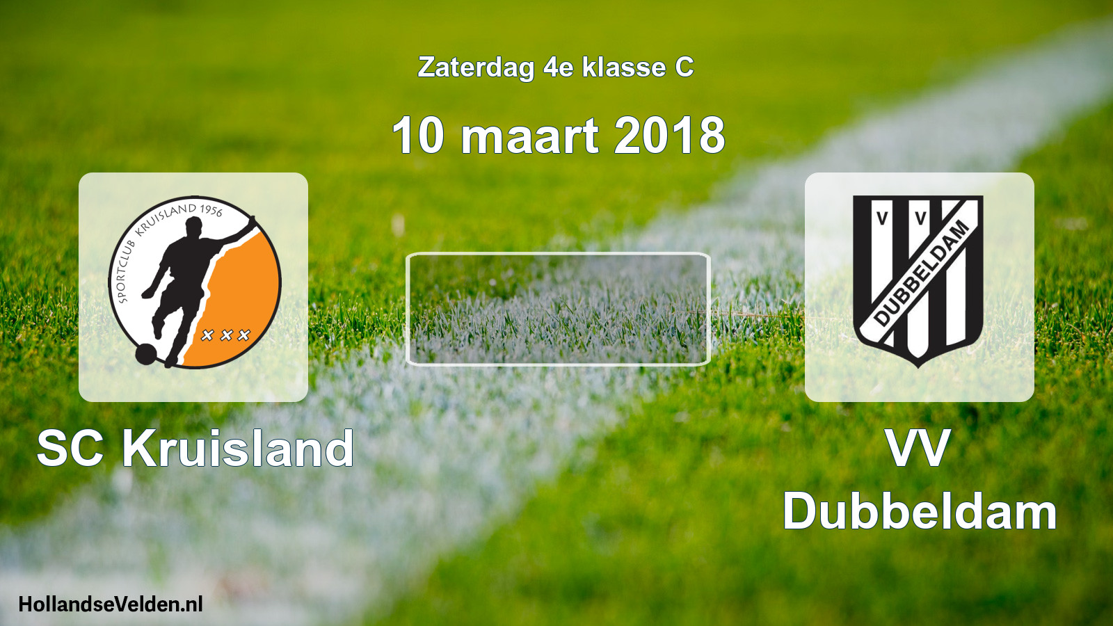 Scheduled Match: SC Kruisland - VV Dubbeldam (10 March 2018)