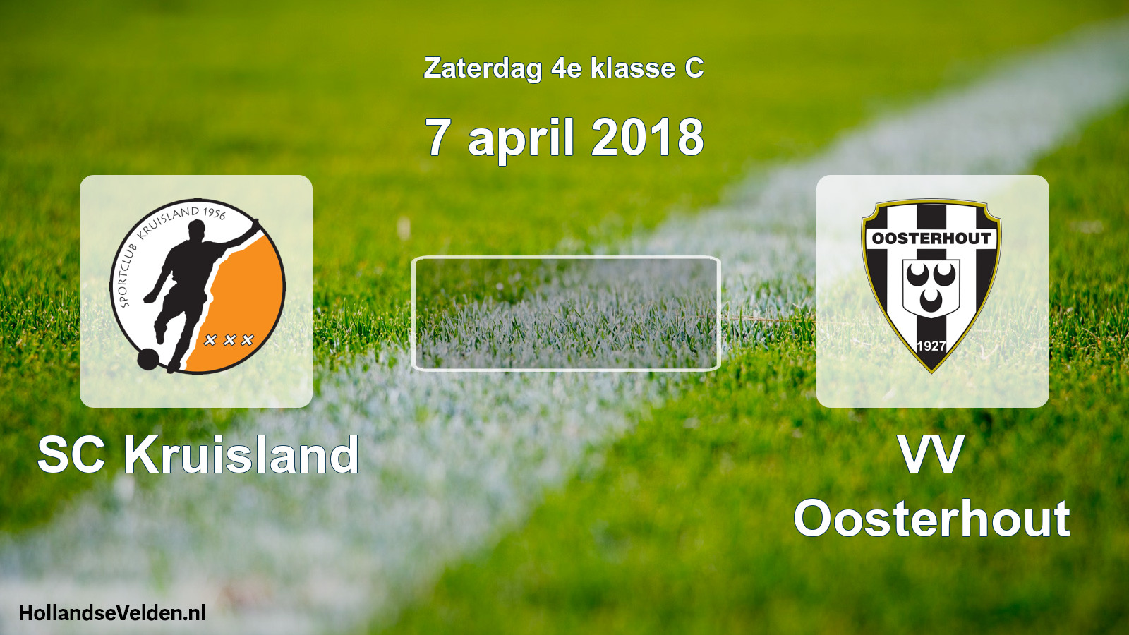 Scheduled Match: SC Kruisland - VV Oosterhout (7 April 2018)