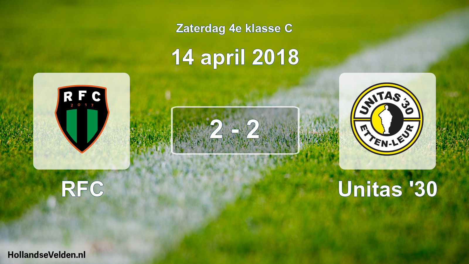 Total number of matches played: RFC - Unitas '30 2 - 2 (14 April 2018)