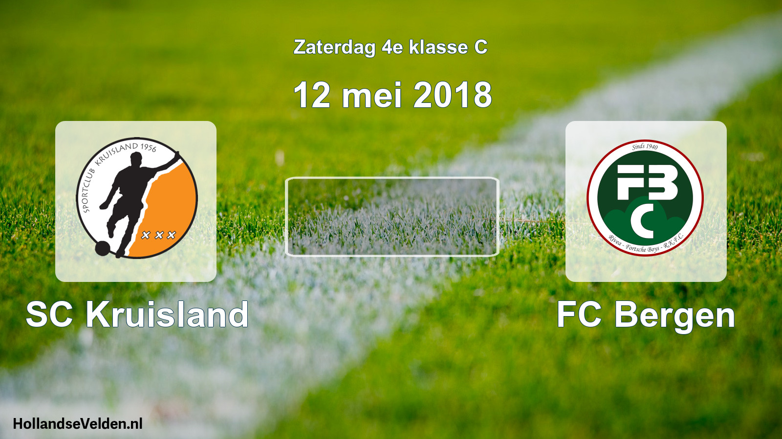 Scheduled Match: SC Kruisland - FC Bergen (12 May 2018)