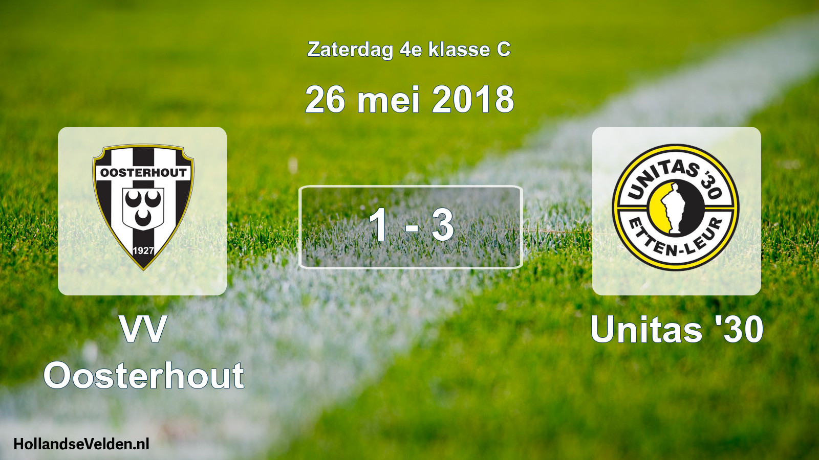 Total number of matches played: VV Oosterhout - Unitas '30 1 - 3 (26 May 2018)