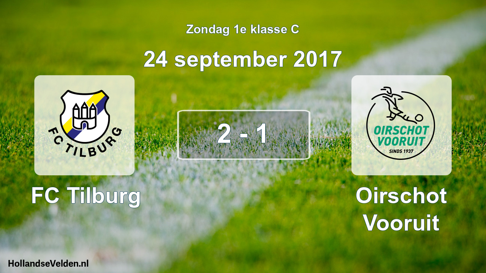 Total number of matches played: FC Tilburg - Oirschot Vooruit 2 - 1 (24 September 2017)