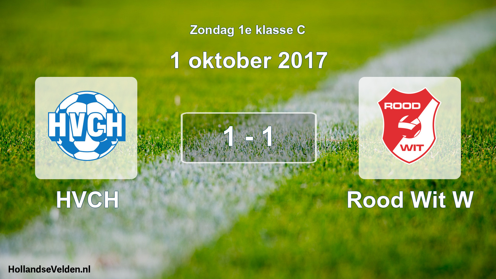 Total number of matches played: HVCH - Rood Wit W 1 - 1 (1 October 2017)