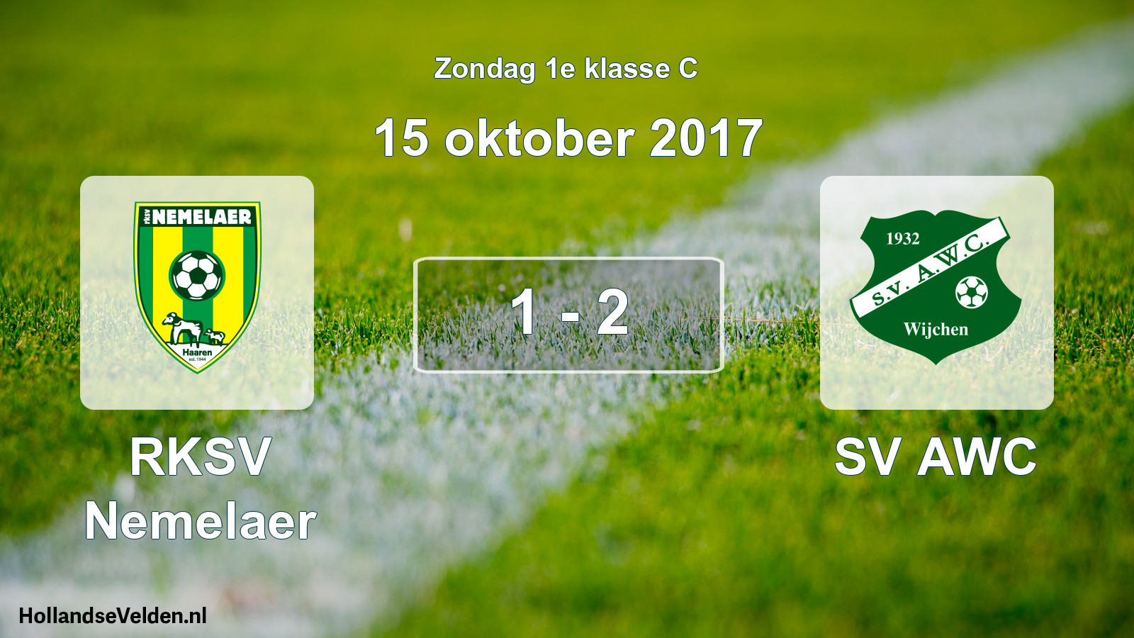 Total number of matches played: RKSV Nemelaer - SV AWC 1 - 2 (15 October 2017)