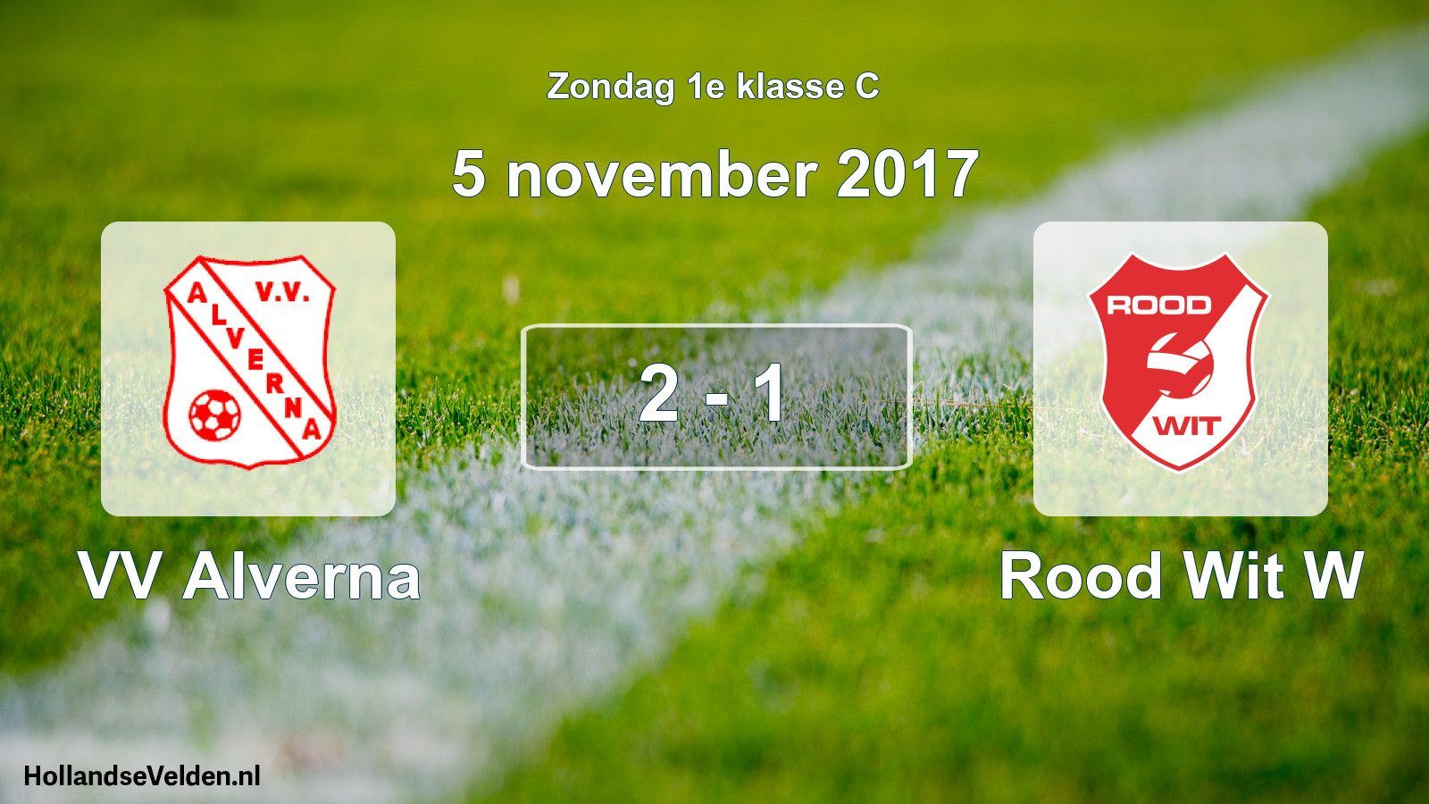 Total number of matches played: VV Alverna - Rood Wit W 2 - 1 (5 November 2017)