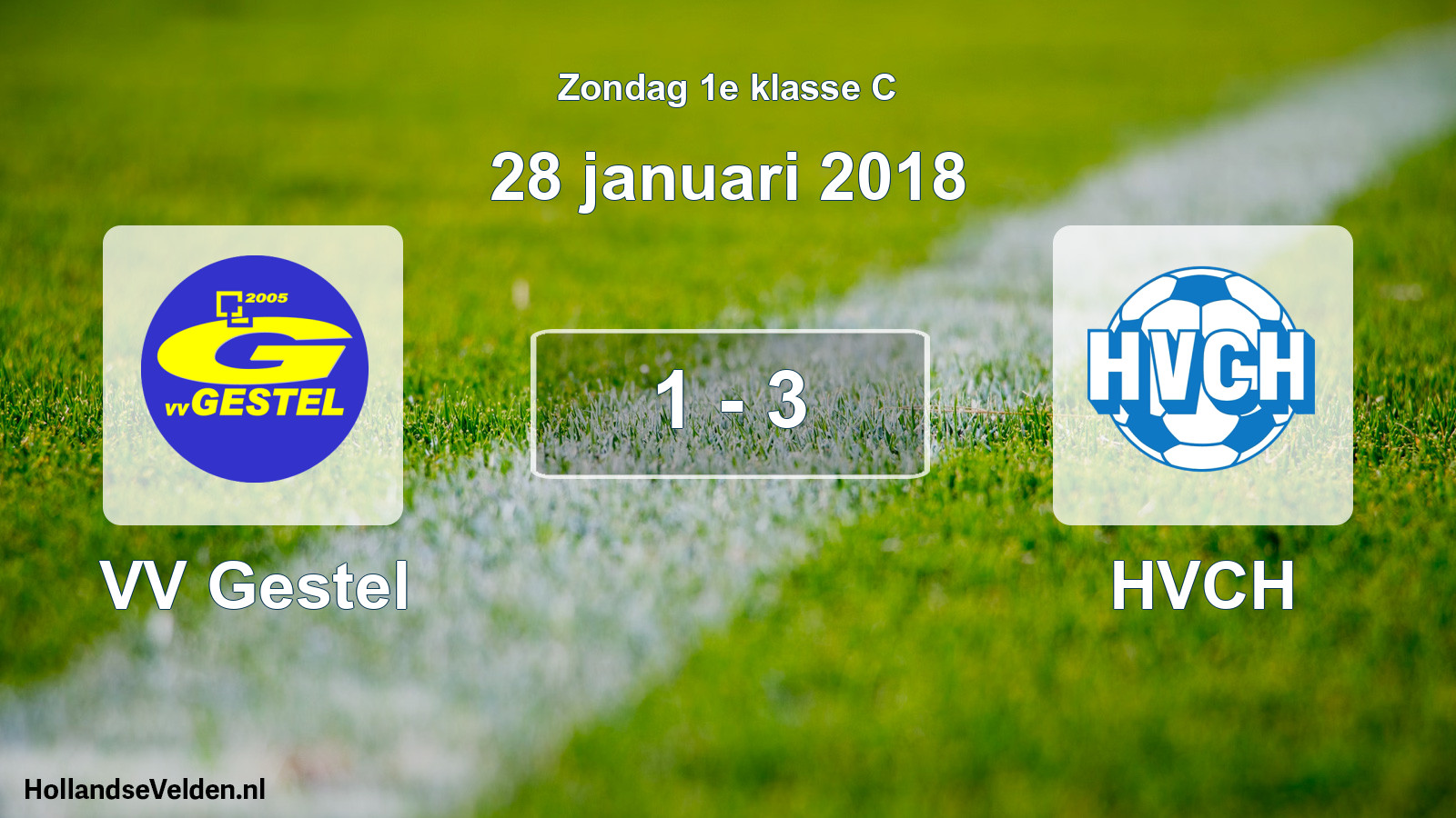 Total number of matches played: VV Gestel - HVCH 1 - 3 (28 January 2018)