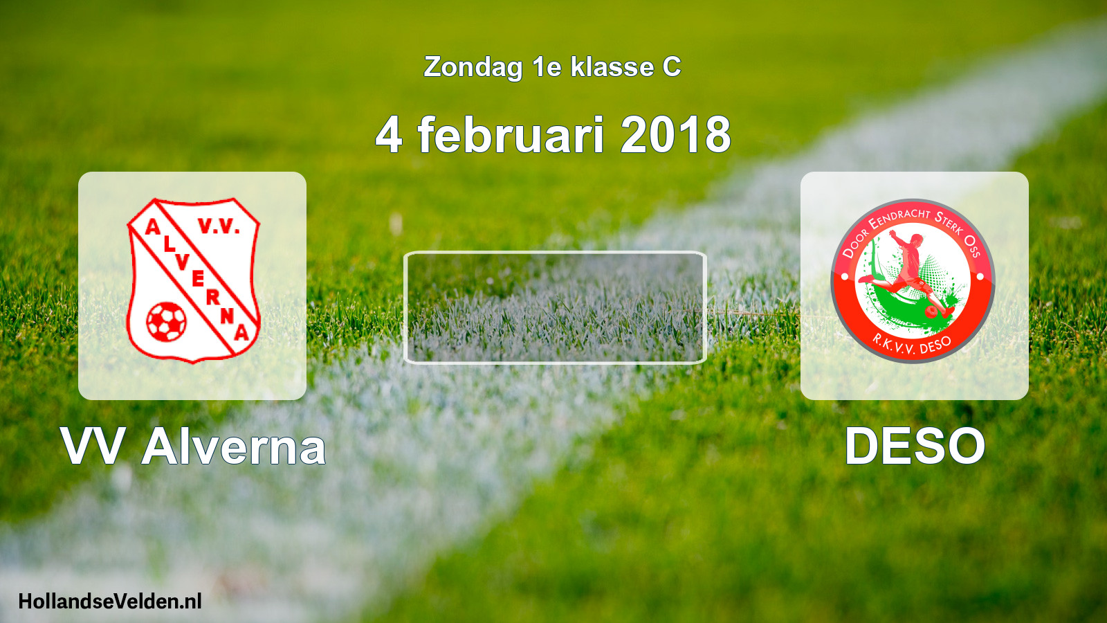 Scheduled Match: VV Alverna - DESO (4 February 2018)