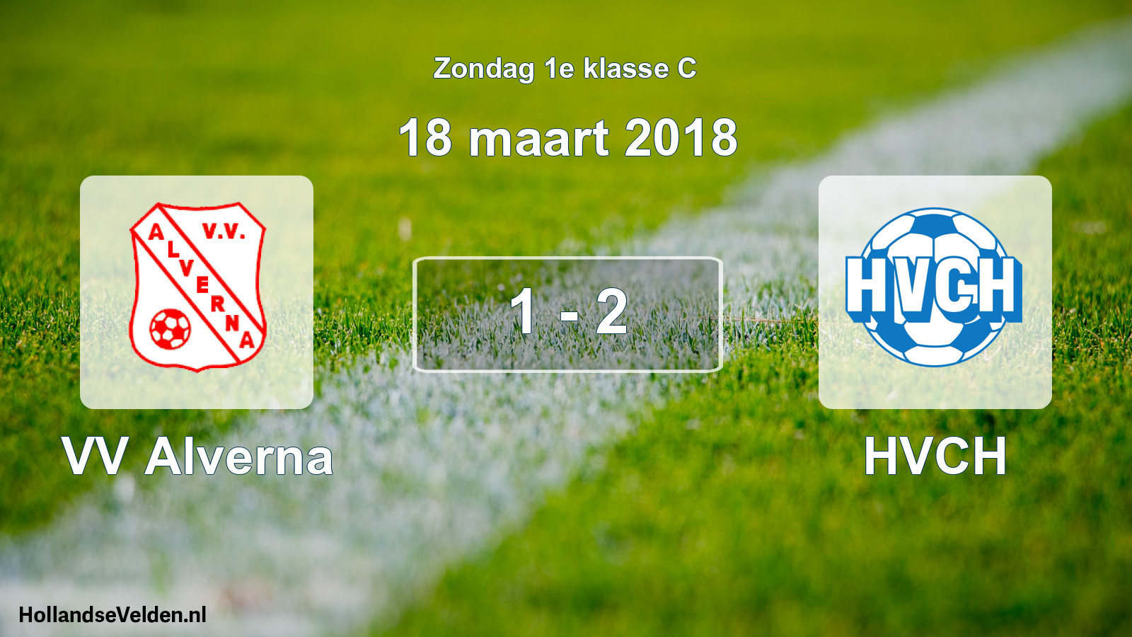 Total number of matches played: VV Alverna - HVCH 1 - 2 (18 March 2018)