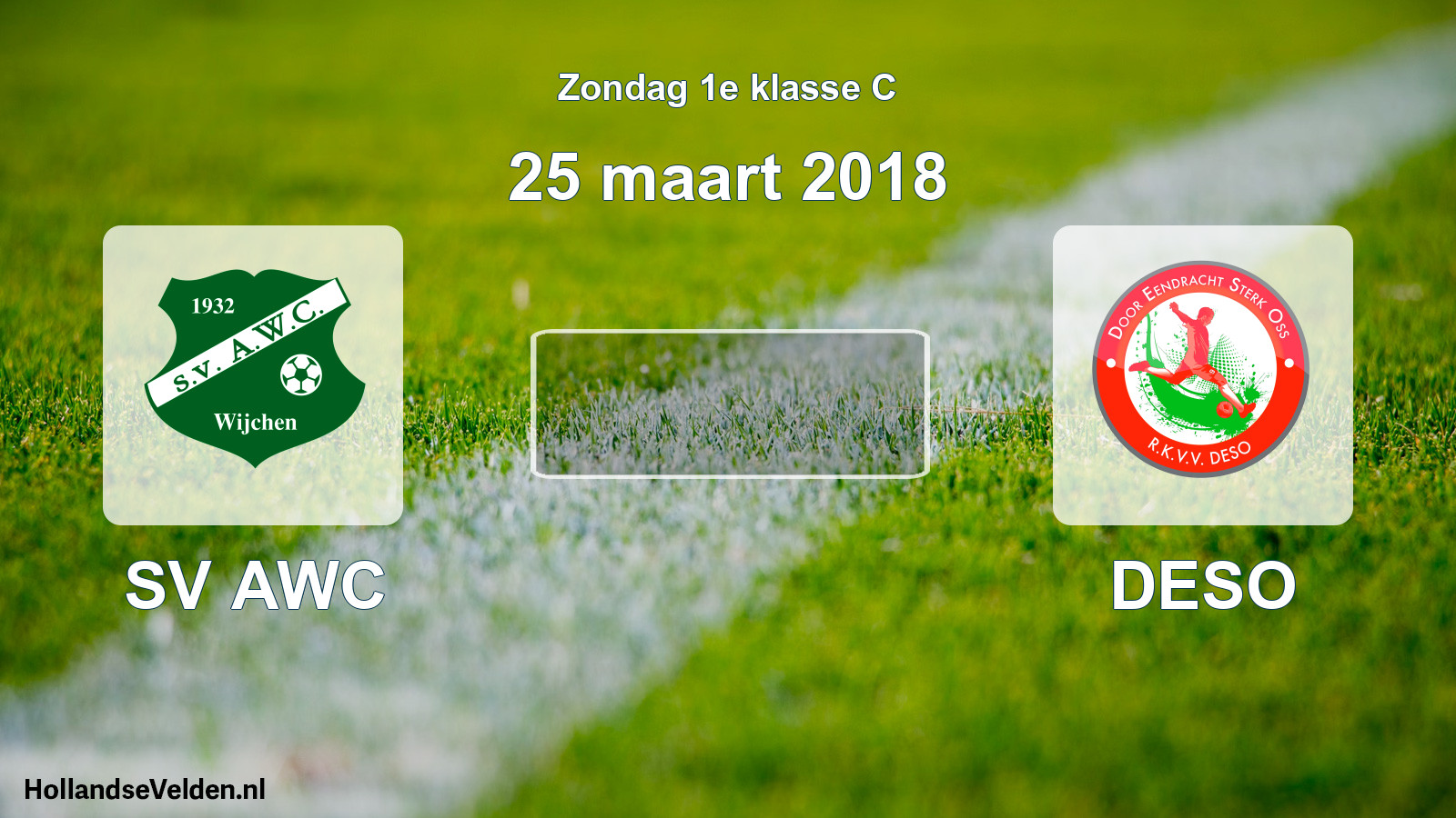 Scheduled Match: SV AWC - DESO (25 March 2018)