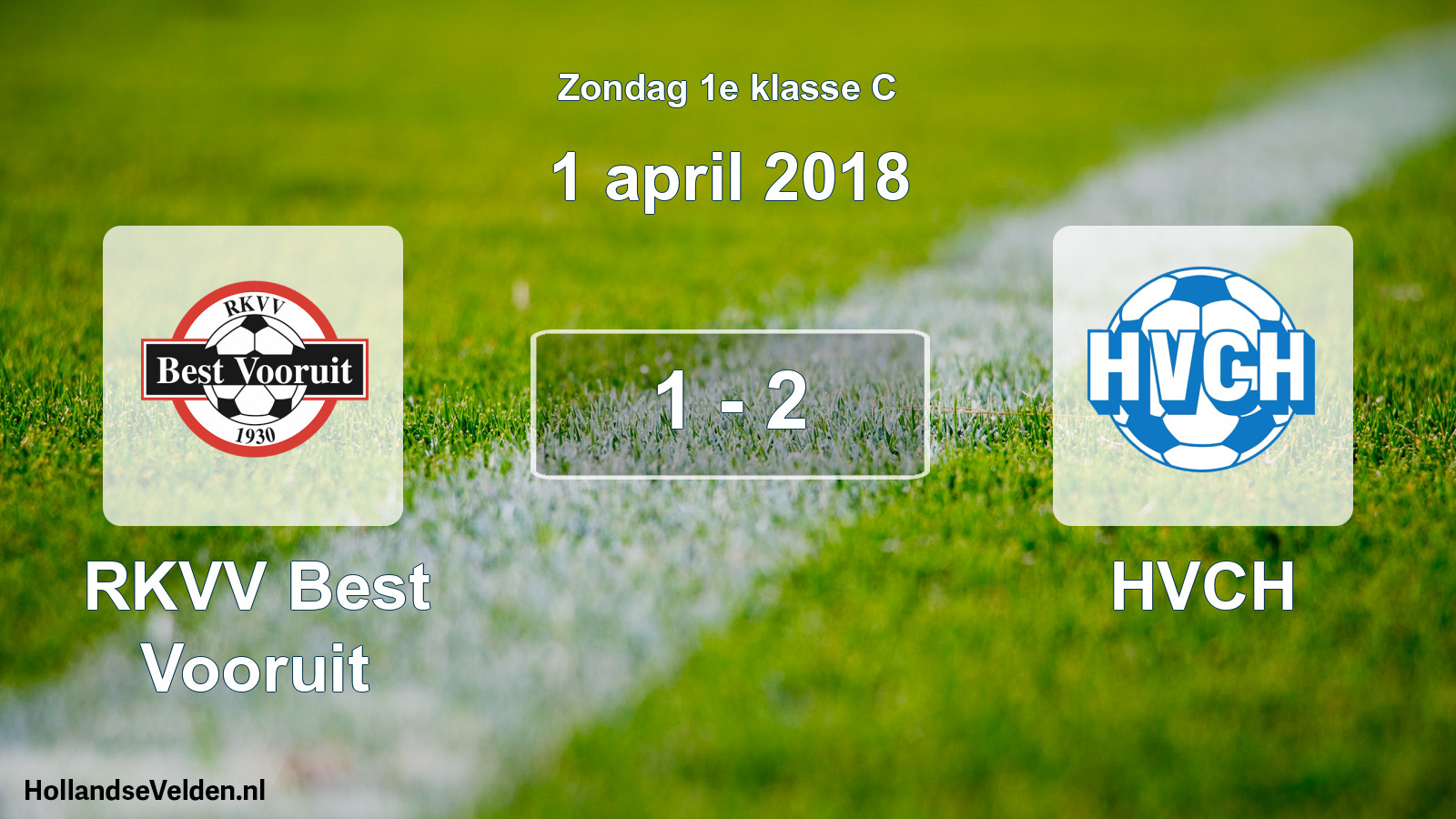 Total number of matches played: RKVV Best Vooruit - HVCH 1 - 2 (1 April 2018)