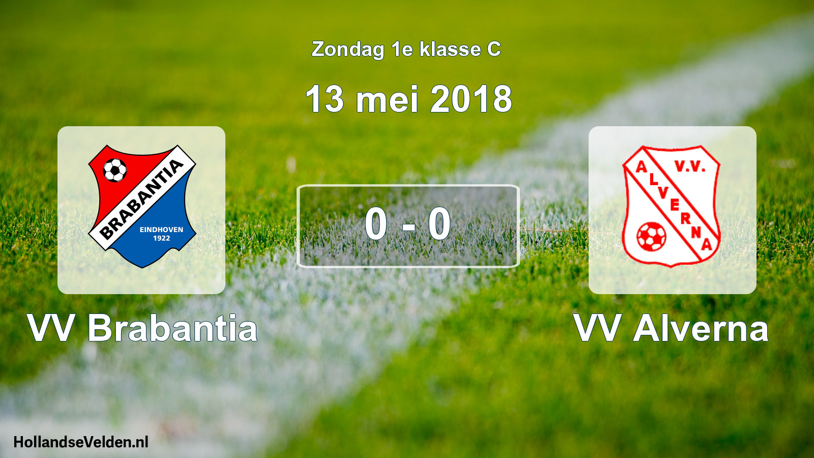 Total number of matches played: VV Brabantia - VV Alverna 0 - 0 (13 May 2018)