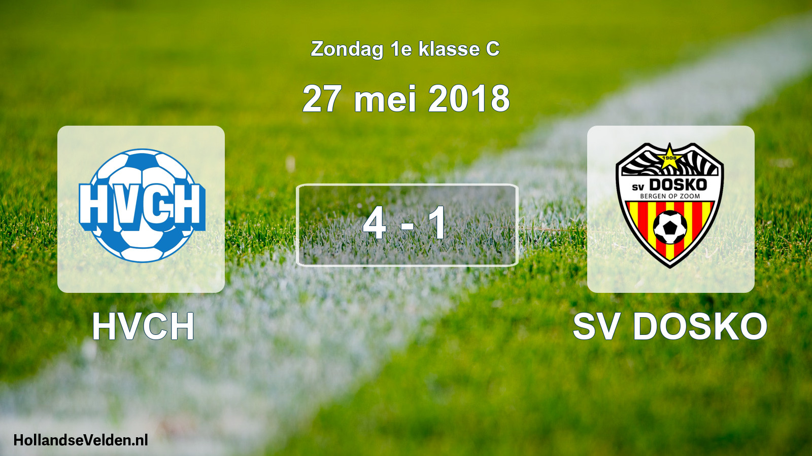 Total number of matches played: HVCH - SV DOSKO 4 - 1 (27 May 2018)