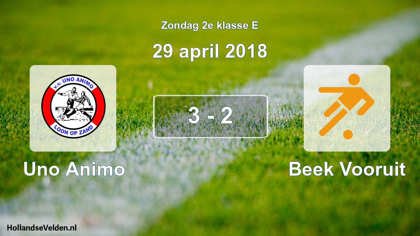 Total number of matches played: Uno Animo - Beek Vooruit 3 - 2 (29 April 2018)