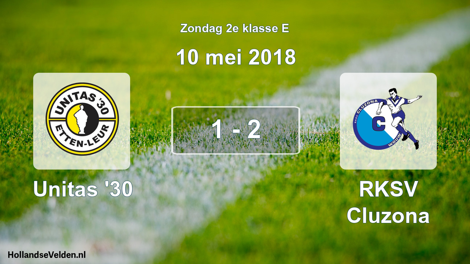Total number of matches played: Unitas '30 - RKSV Cluzona 1 - 2 (10 May 2018)