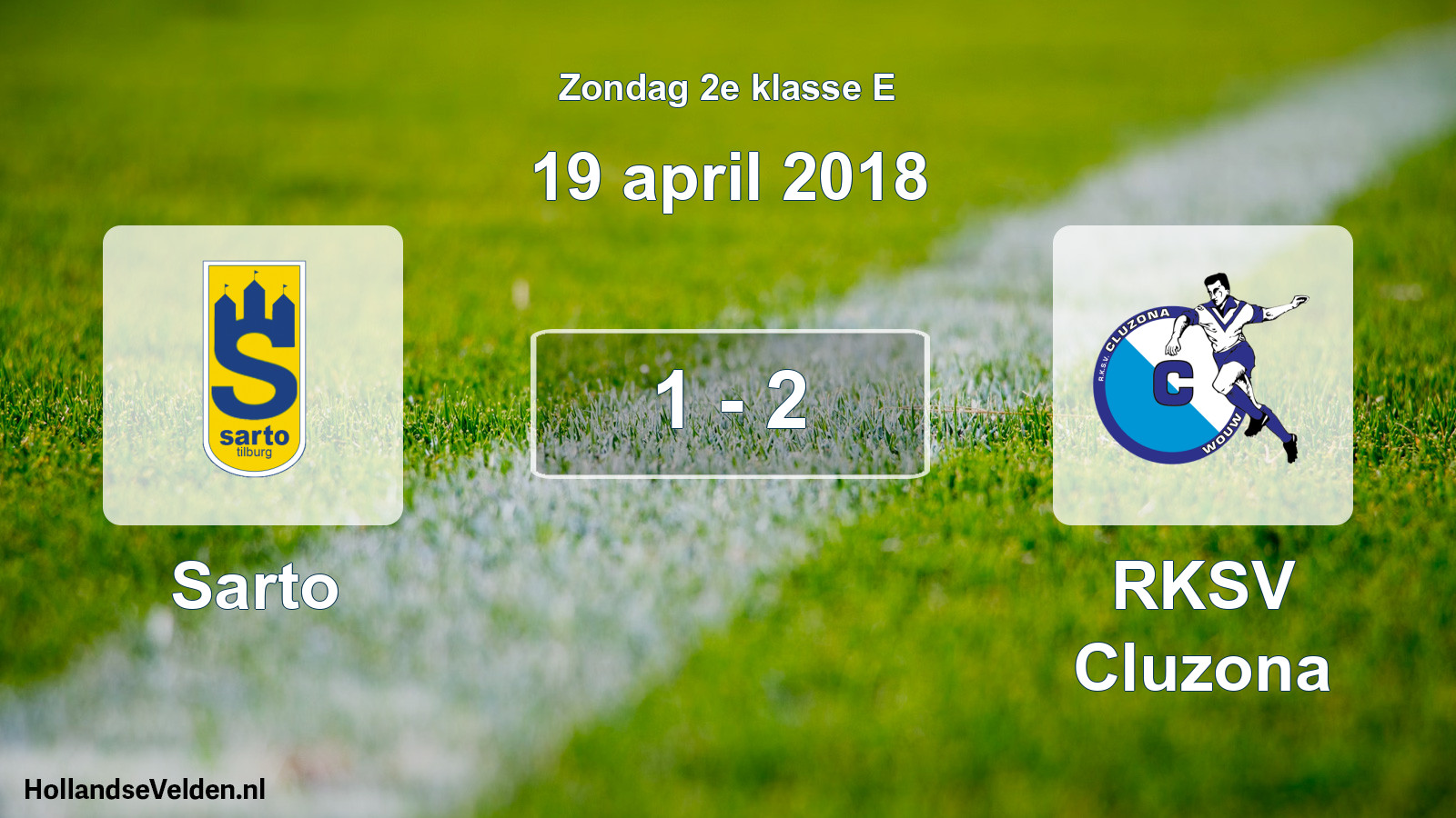 Total number of matches played: Sarto - RKSV Cluzona 1 - 2 (19 April 2018)